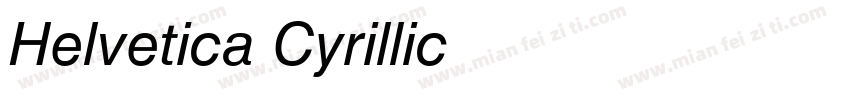 Helvetica Cyrillic字体转换